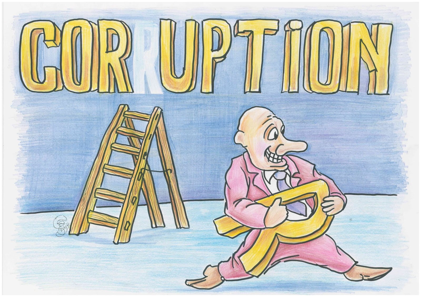 Political Cartoon U.S. Hazmat suits handling political corruption | The Week