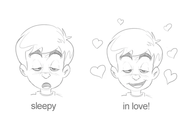 How to draw a Romantic Boy Face easy