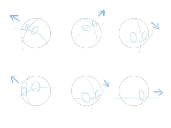 Using A Circle Template to draw a face 