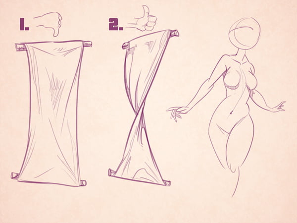 How to Draw the Female Form, Easy Tutorial, 6 Steps Tutorial, by Tallinna Teataja