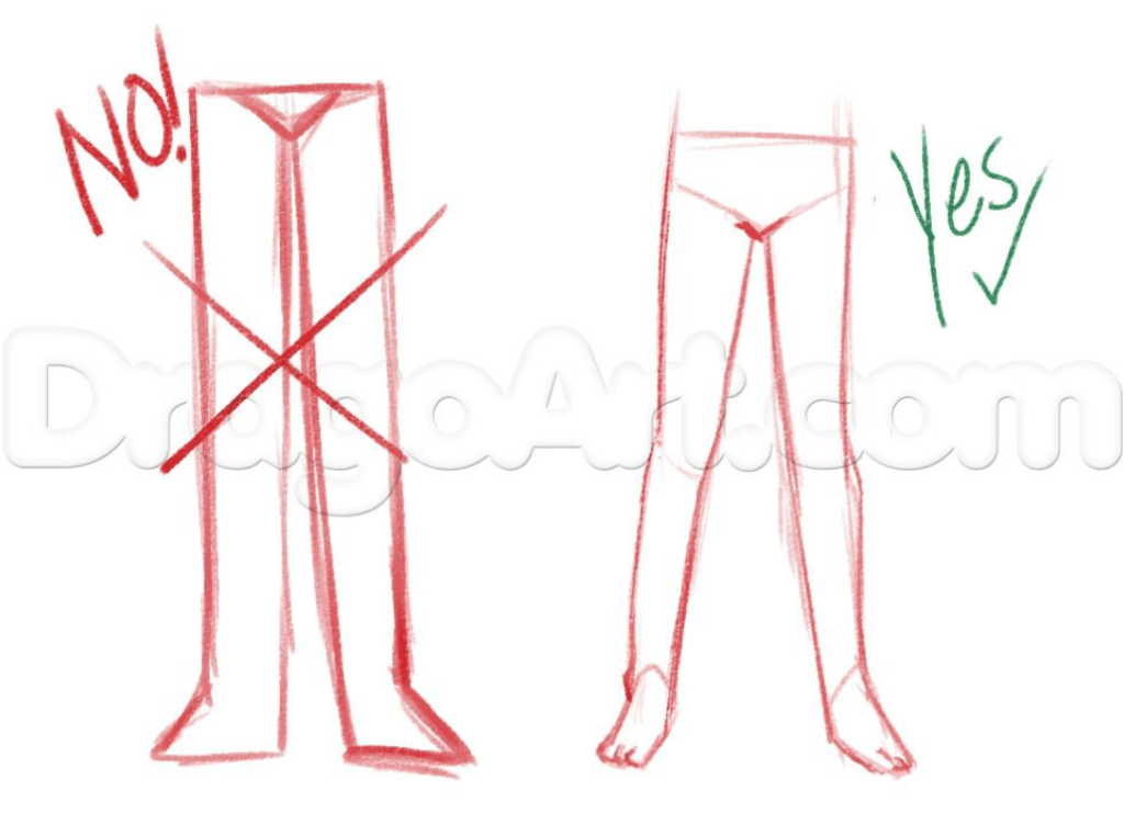 How To Draw Anime Legs, Easy Drawing Tutorial, 16 Steps Toons Mag