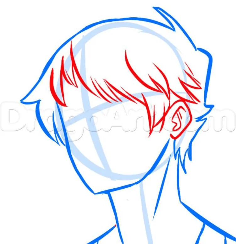 Agshowsnsw  How to draw a boy anime head tutorial