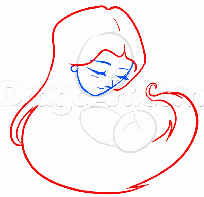 Mother And Child Outline Vector Art, Icons, and Graphics for Free Download