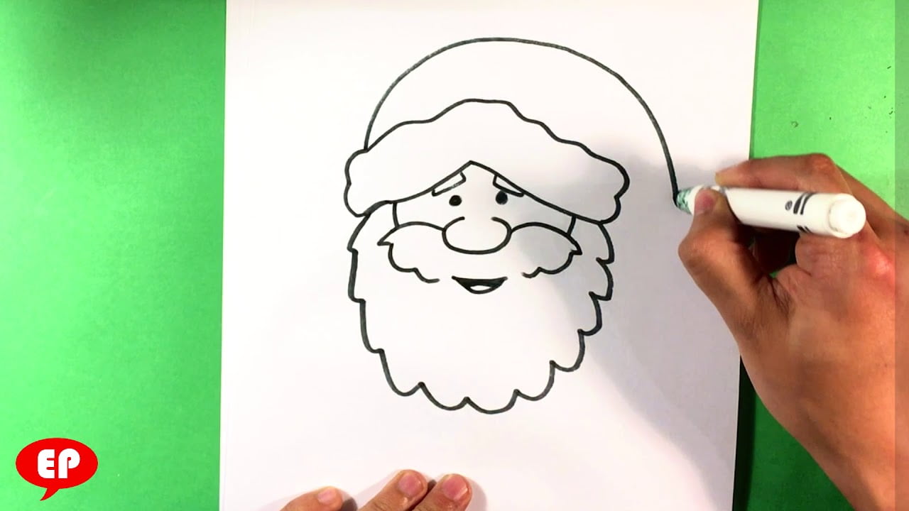 How to draw Santa Claus face | Drawing Tutorial For Beginners - YouTube