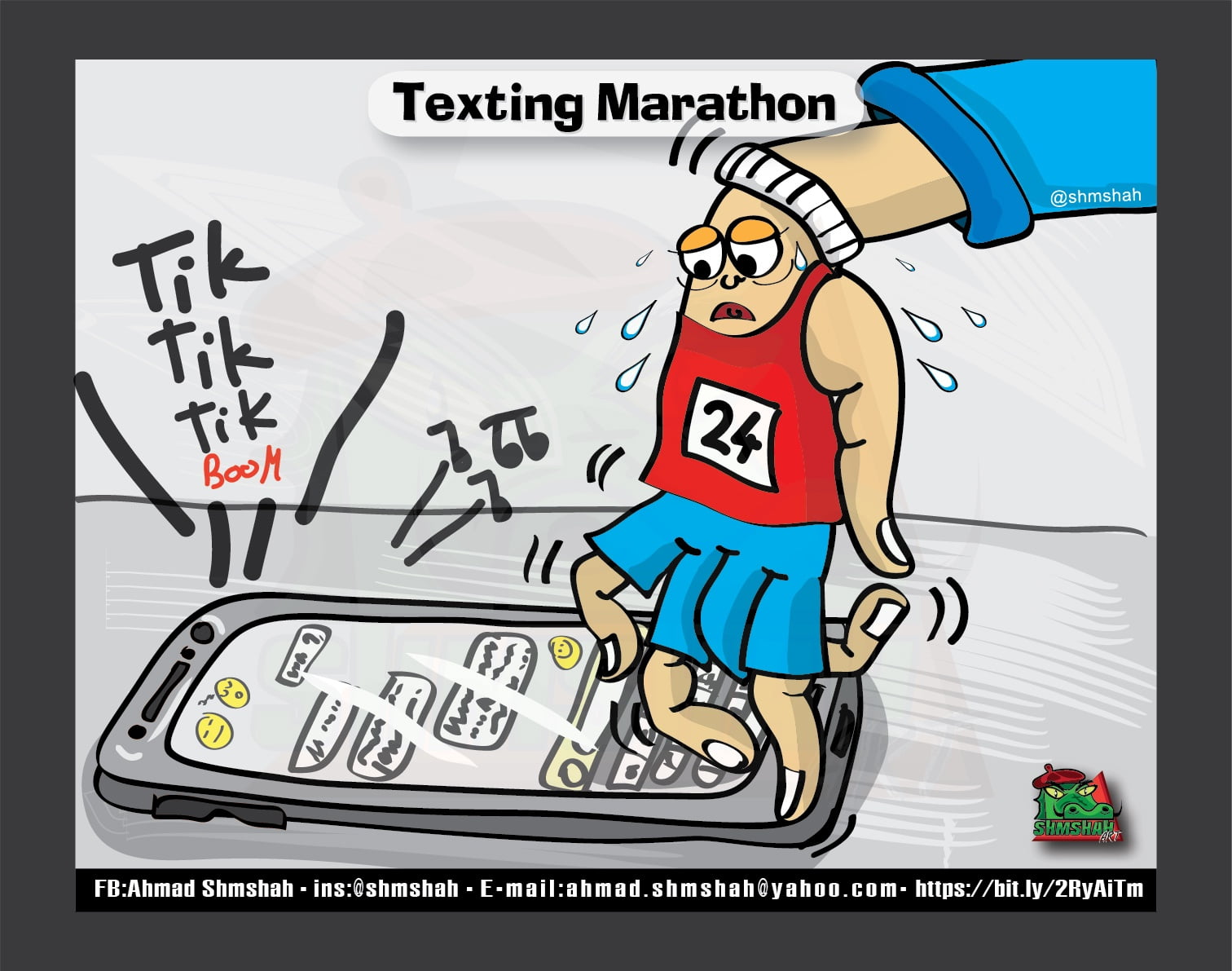 Texting Marathon - Toons Mag