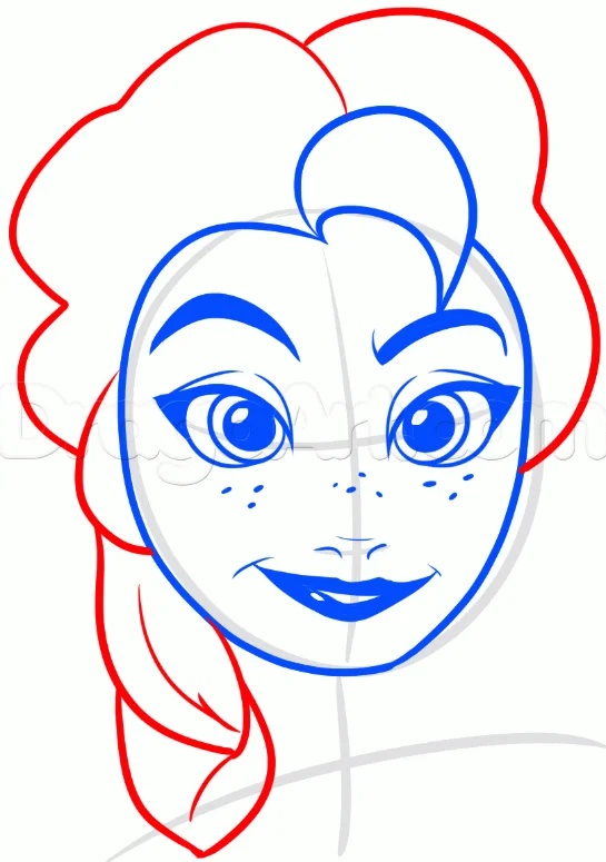 Elsa Drawing | How to Draw Princess Elsa | Frozen - YouTube