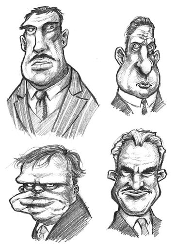how to draw caricatures step by step instructions