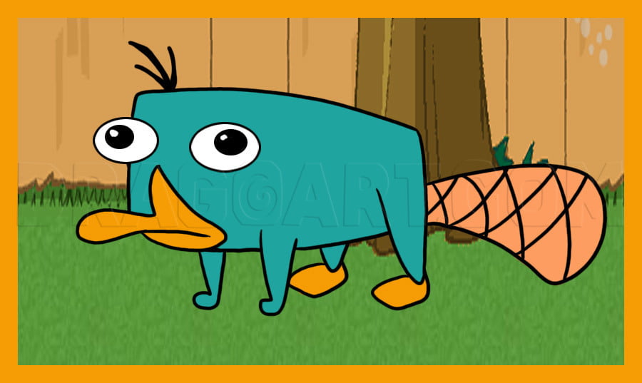 Best Perry The Platypus Drawing Sketch for Girl