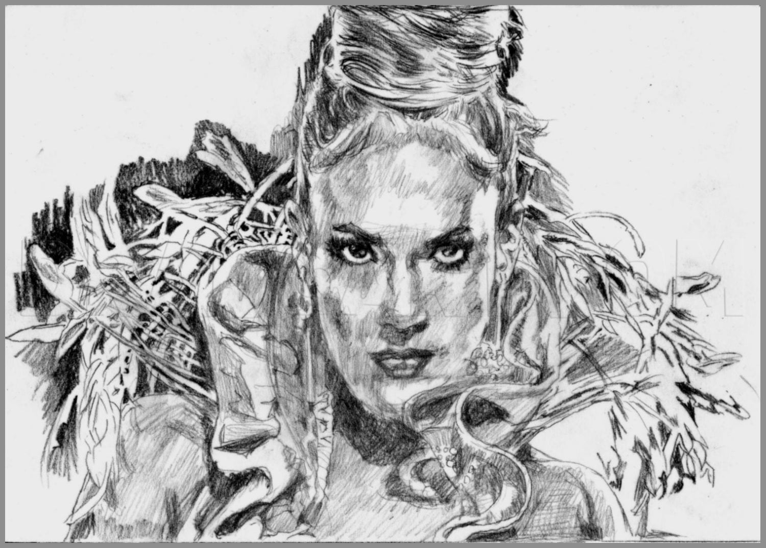 How To Draw Jennifer Lopez Easy Tutorial