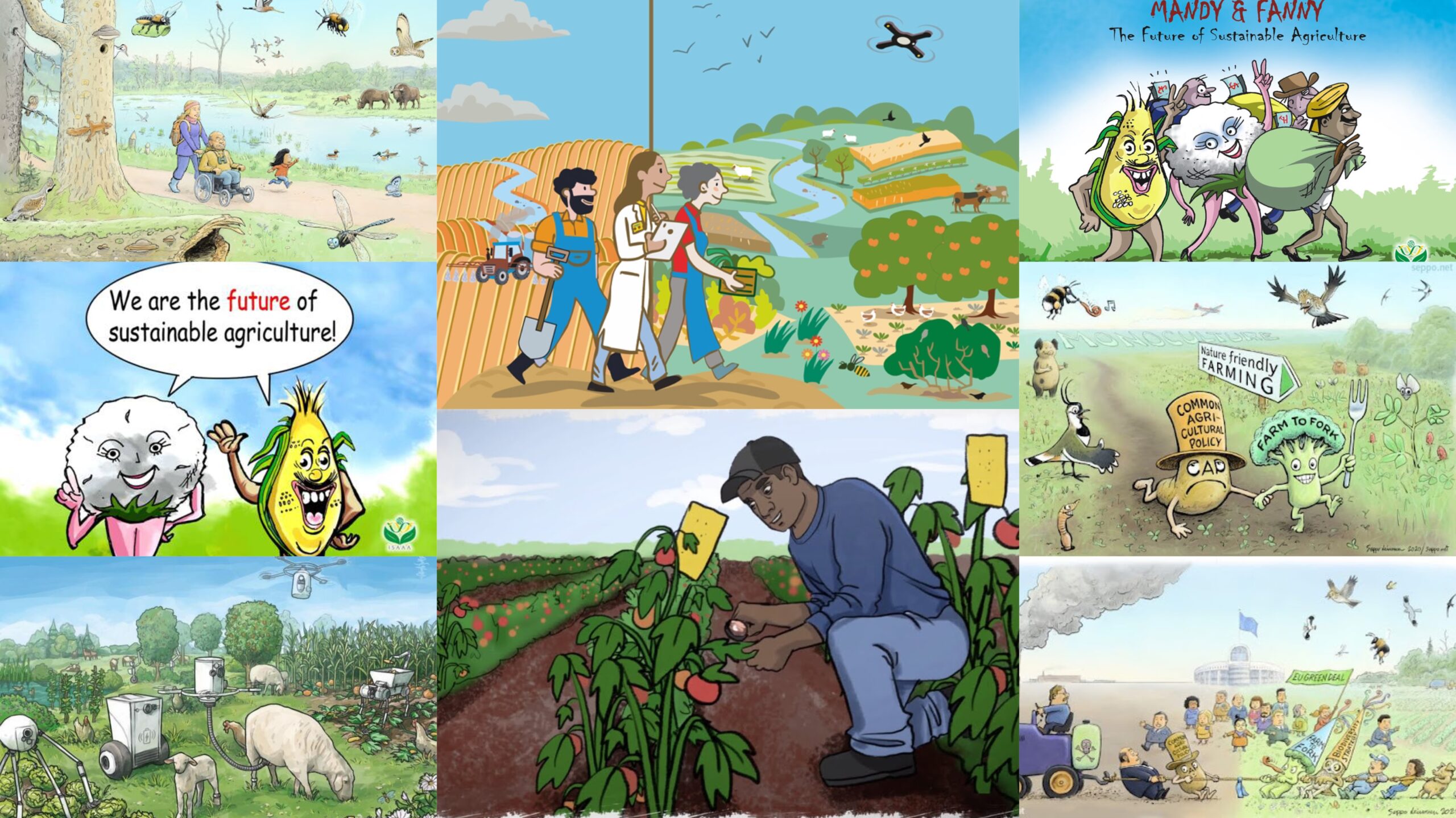 Organic farming agriculture and gardening Vector Image